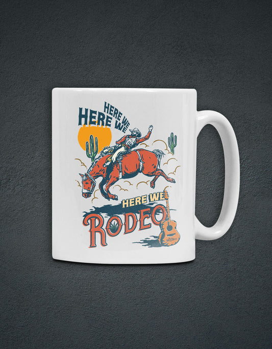 Here We Rodeo Mug - White - Kevin McGuire